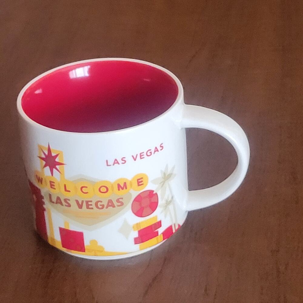 2013 Starbucks Las Vegas You Are Here Ceramic   Mug 14oz